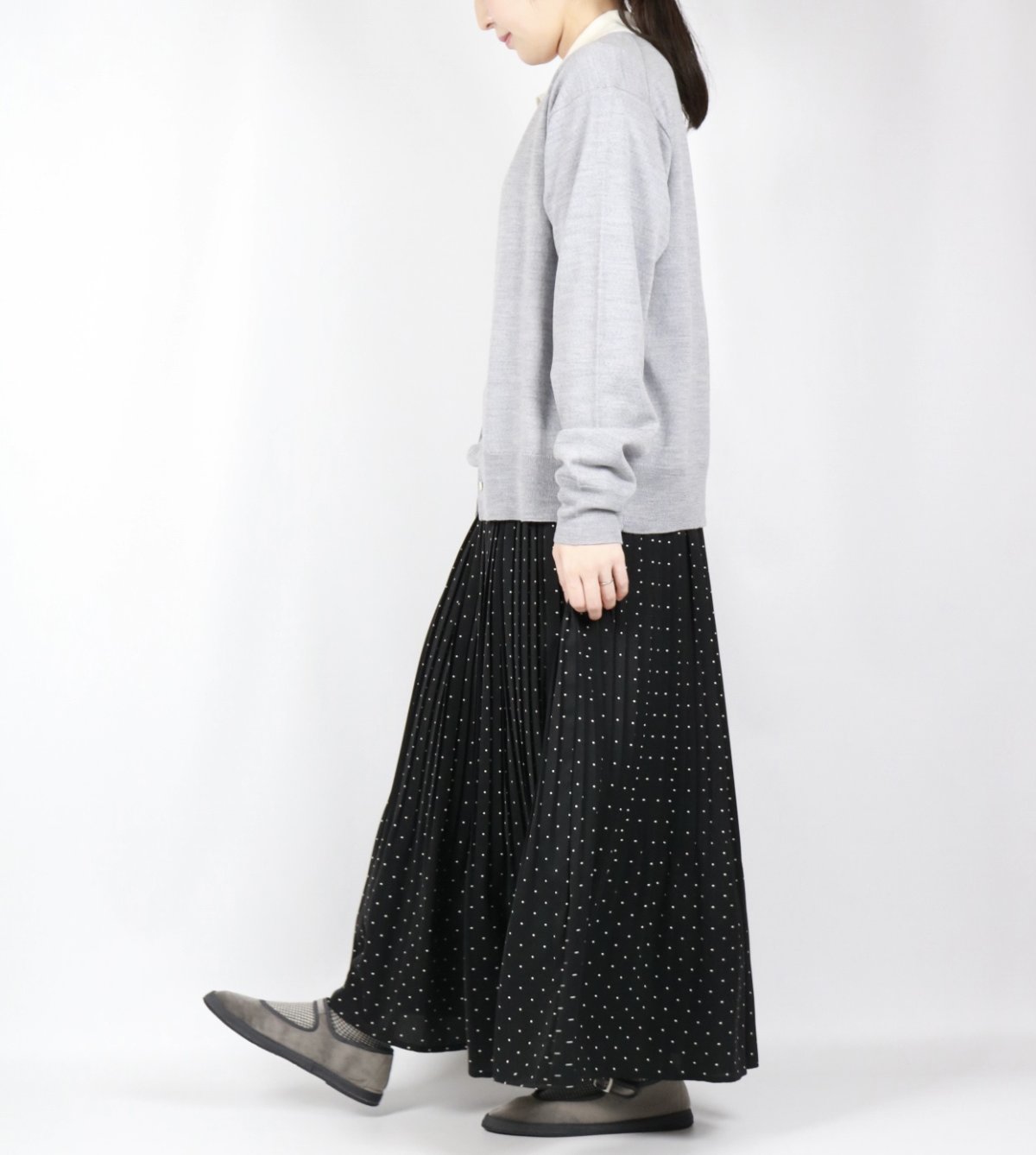 画像29: sosotto　DOT消しプリーツスカート 3色 (29)