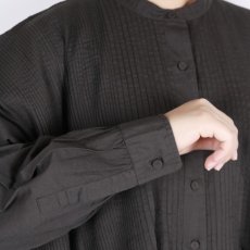 画像26: maison de soil 60s ORGANIC CAMBRIC PLAIN BANDED COLLAR DRESS WITH MINI PINTUCK 2色 (26)