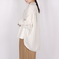 画像3: DIARIES   バック‪ギャザー ワイドシャツ  LIGHT BEIGE (3)