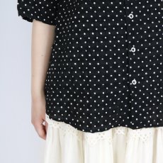 画像24: NARU 80ローンリップルシンプルドット ワイドカラーシャツ 2色 (24)