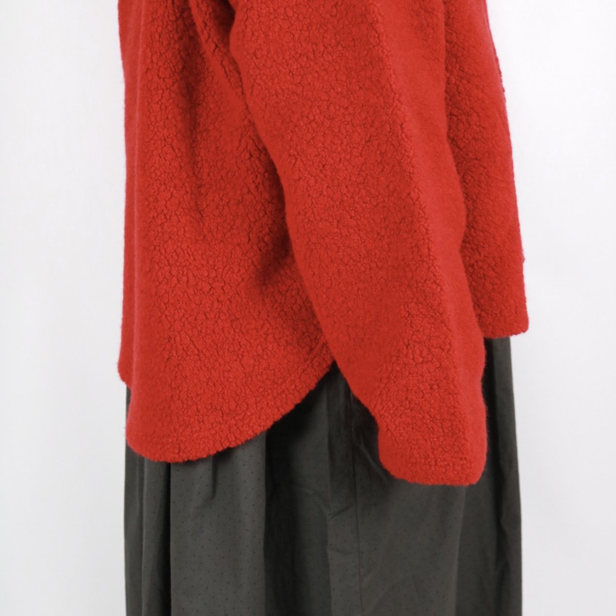 画像20: nachukara シープボアソフトVネックカーディガン　3色 (20)