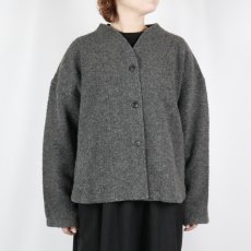 画像22: nachukara シープボアソフトVネックカーディガン　3色 (22)