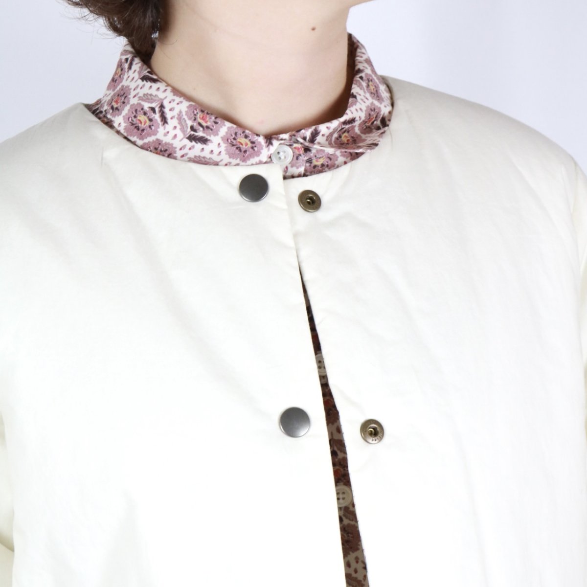 画像10: Vent d'ouest LIBERTY×タイプライター ボンディングリバーシブルジャケット 2色 (10)