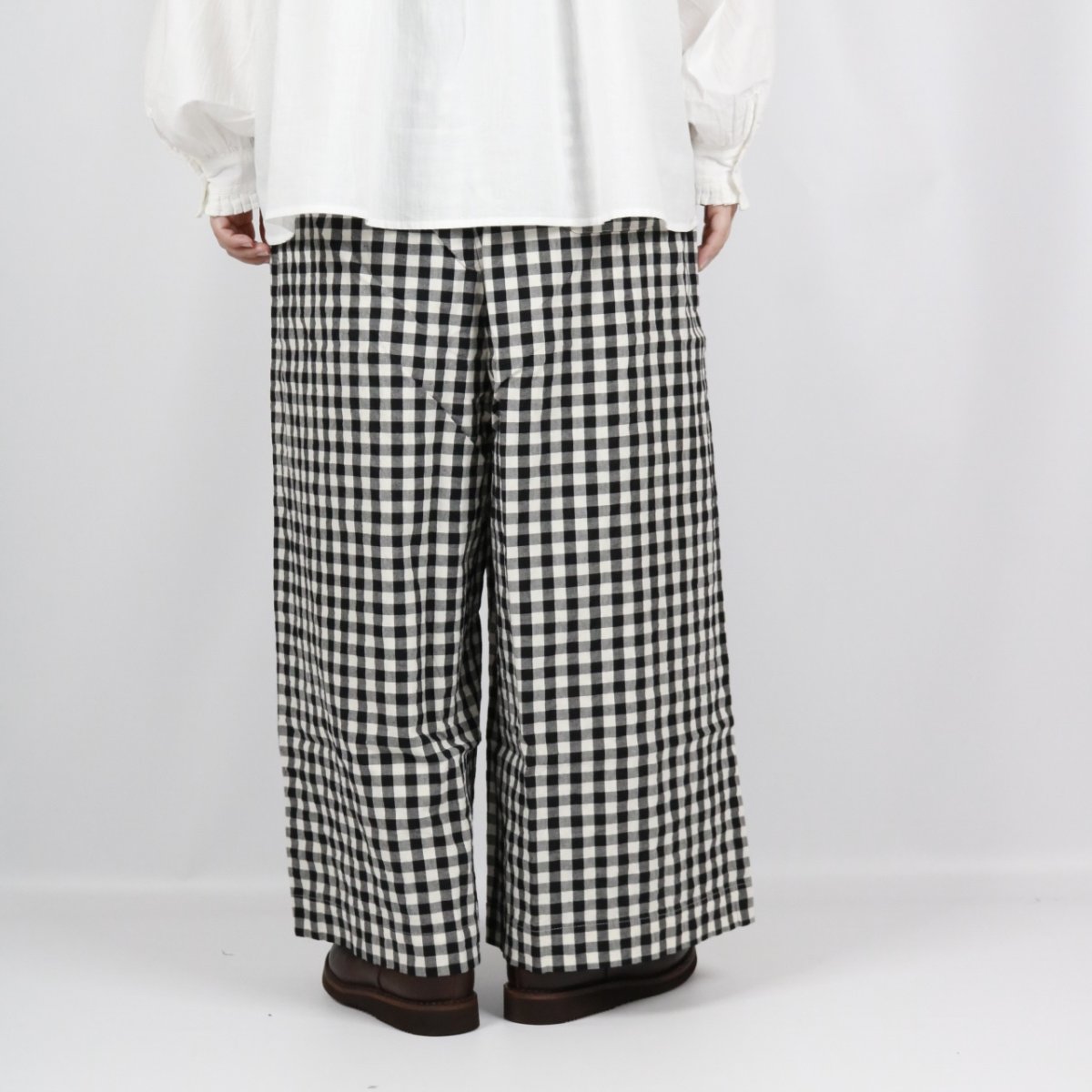 画像14: Gauze# ギンガム SIN ルーミーパンツ 2色 (14)
