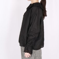 画像24: Gauze# ANTIQUE LACE FRILL 2WAY BLOUSE 2色 (24)