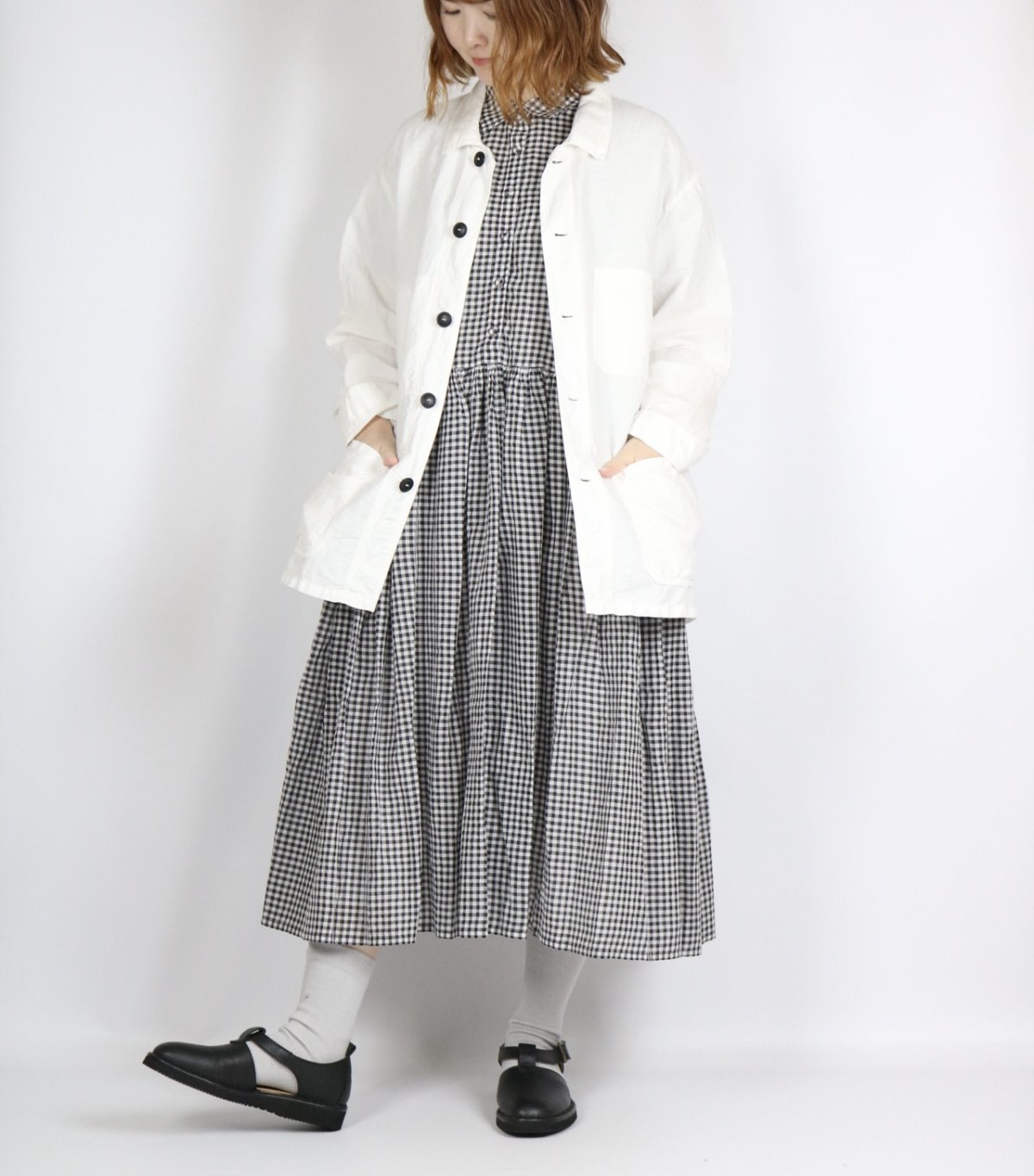 画像3: ARMEN  LINEN / COTTON (OVERDYE) AUTHENTIC WORK JACKET  (3)