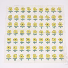 画像3: shesay　カメリアがお行儀よく並んだブロックプリントのハンカチ (3)