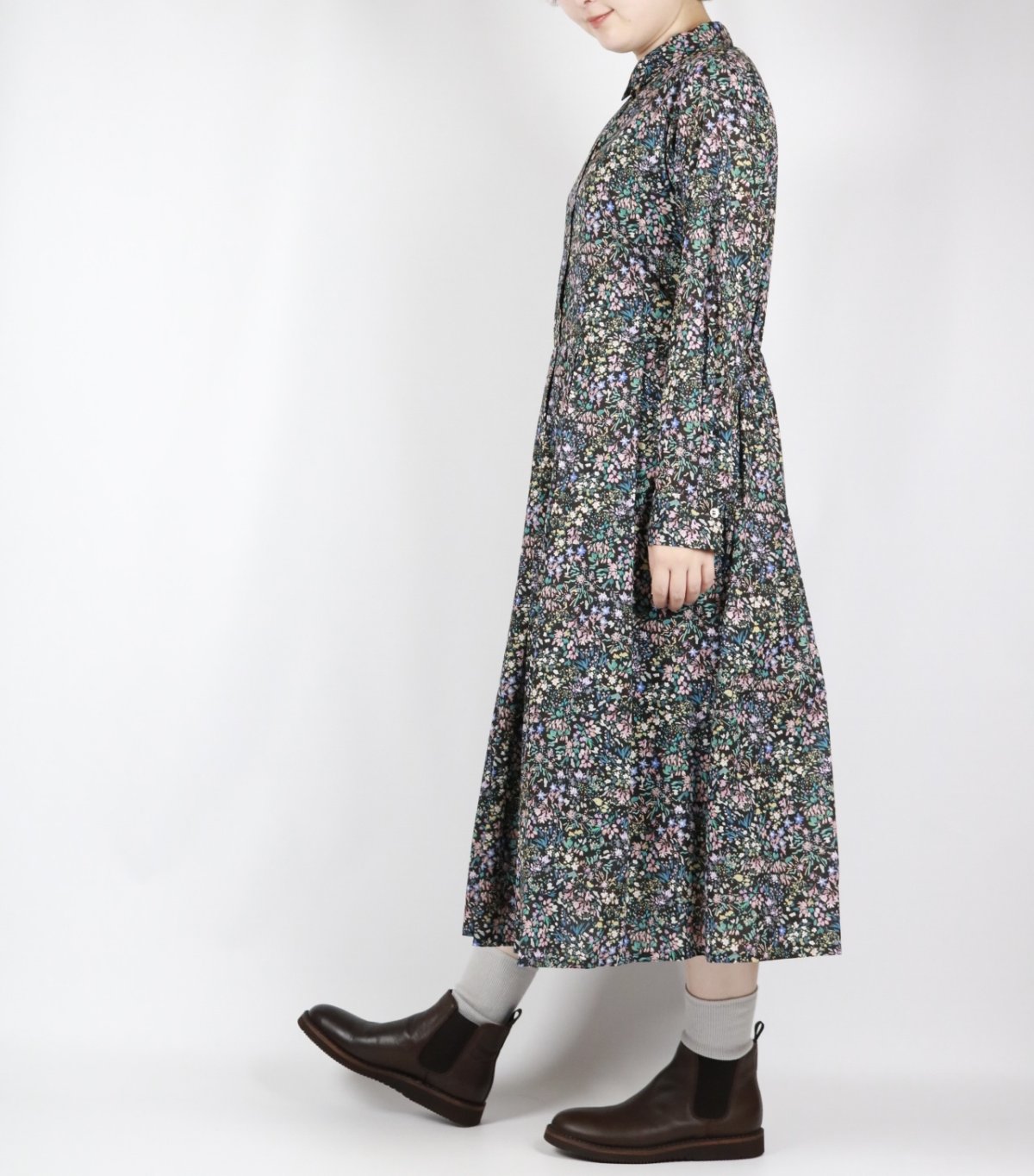 画像35: Crespi  BOTANICAL ESCAPEリバティワンピース 4色 (35)