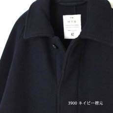 画像10: HTS HEAVY WEIGHT WOOL TWILL BALMACAAN SHORT COAT　ネイビー (10)