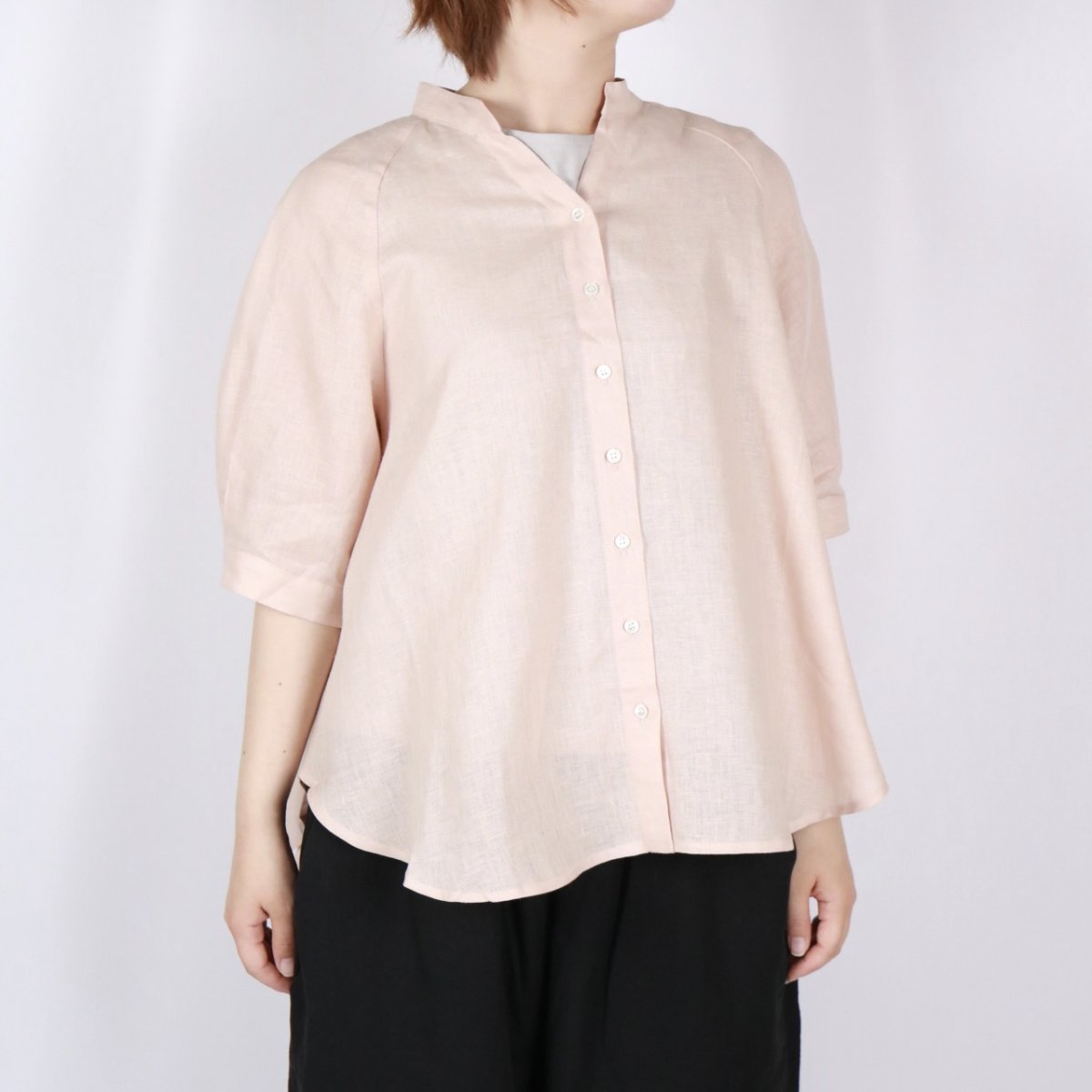 画像13: nachukara リネンポプリン スキッパーブラウス 3色 (13)
