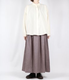 画像11: tukuroi リネンコットンツイル タックスカート　2色 (11)