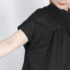 画像6: DIARIES   DOT GATHER BLOUSE  2色 (6)