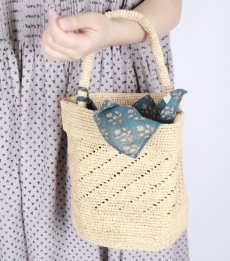 画像19: maison de soil　RAFFIA ONE HANDLE BARREL BAG　10色 (19)