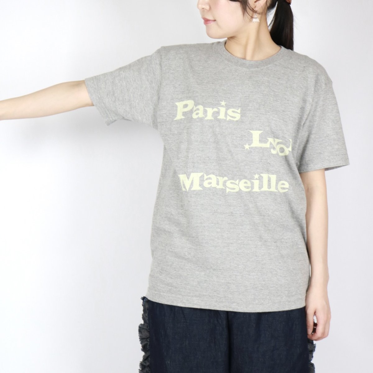 画像14: Vent d'ouest コットンロゴTシャツ『Paris/ Lyon/ Marseille』3色 (14)