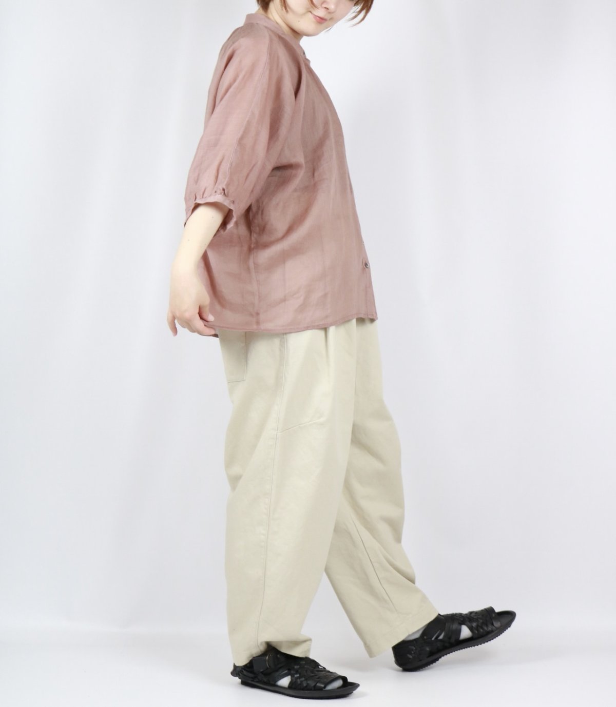 画像14: DIARIES ワイドテーパードパンツ 3色 (14)