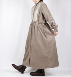 画像23: sosotto　細コール×LIBERTY ビブヨーク ワンピース　2色 (23)