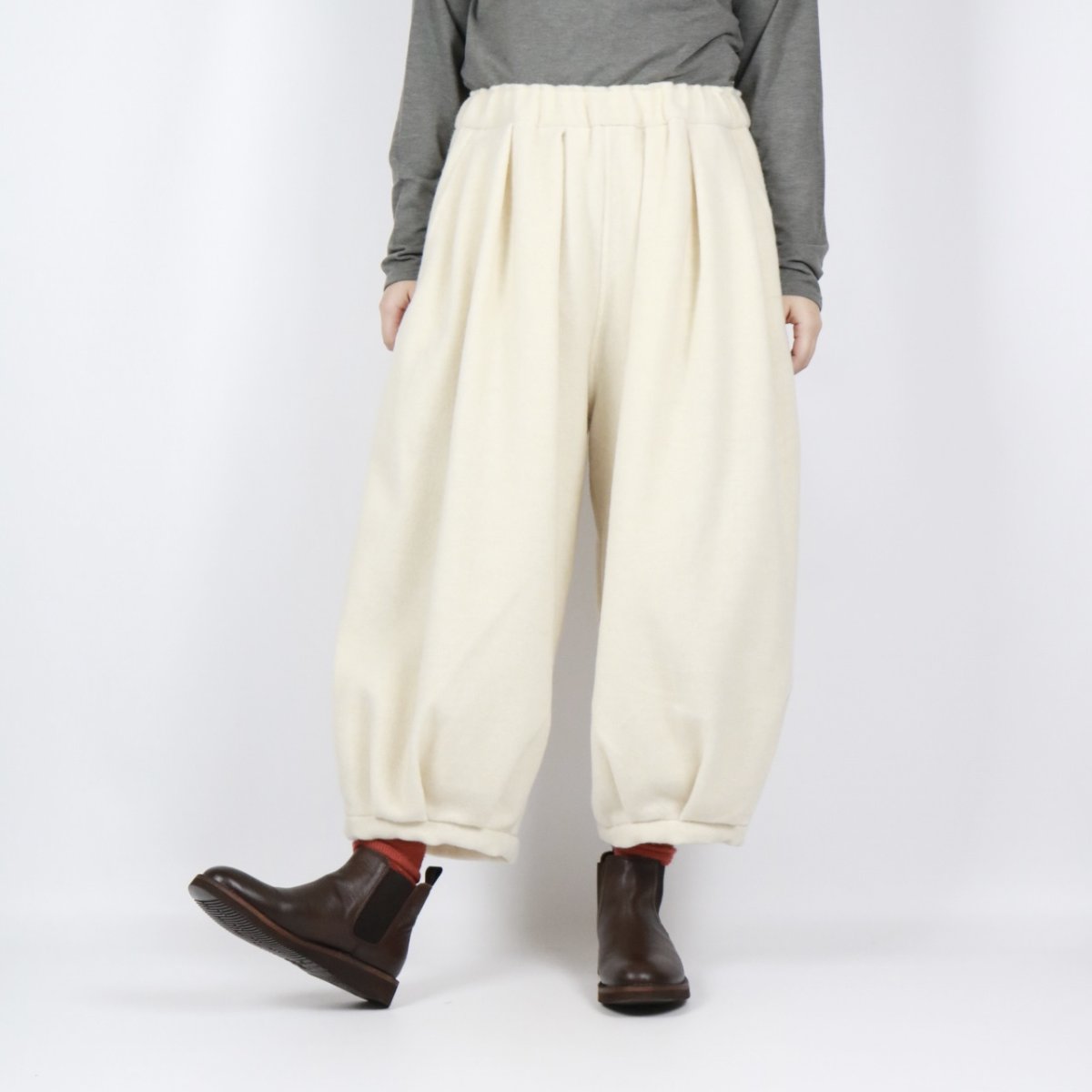 画像30: tumugu: エコウールモッサパンツ 3色 (30)