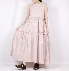 画像12: Gauze#　フリル ノースリーブワンピース　3色 (12)