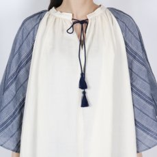 画像7: 【6月17日12:00までの期間限定販売】Nina Niina stripe sleeve flare dress (7)