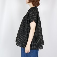 画像3: DIARIES   DOT GATHER BLOUSE  2色 (3)