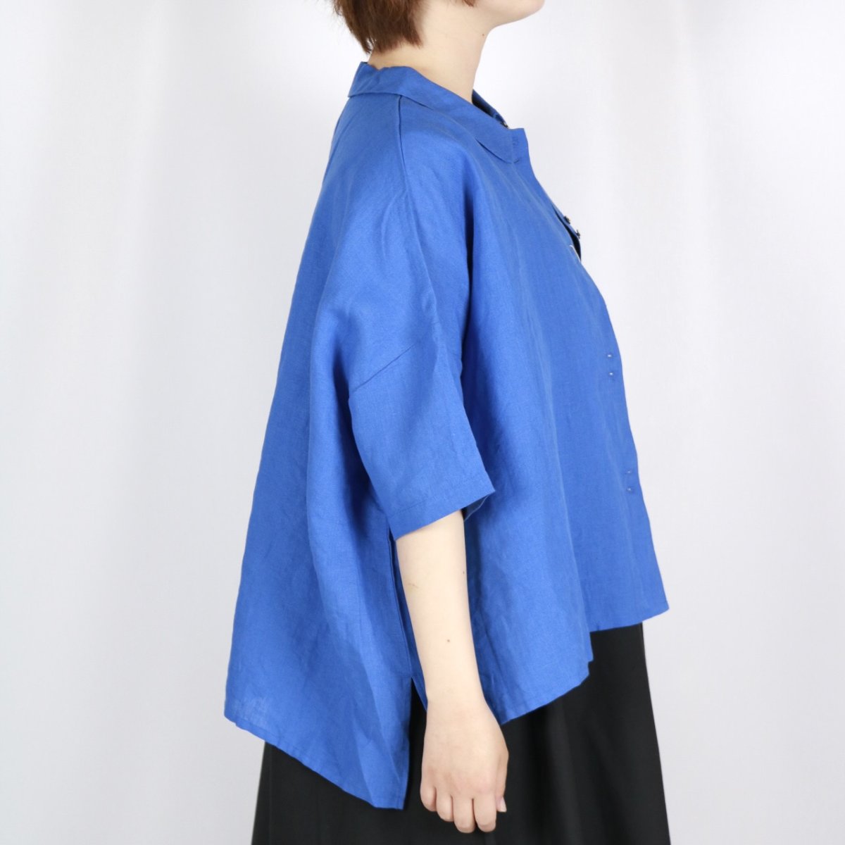 画像8: blue willow リネンボタンシャツ　2色 (8)