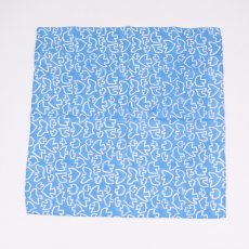 画像3: shesay　鳥柄のブロックプリントハンカチ (3)