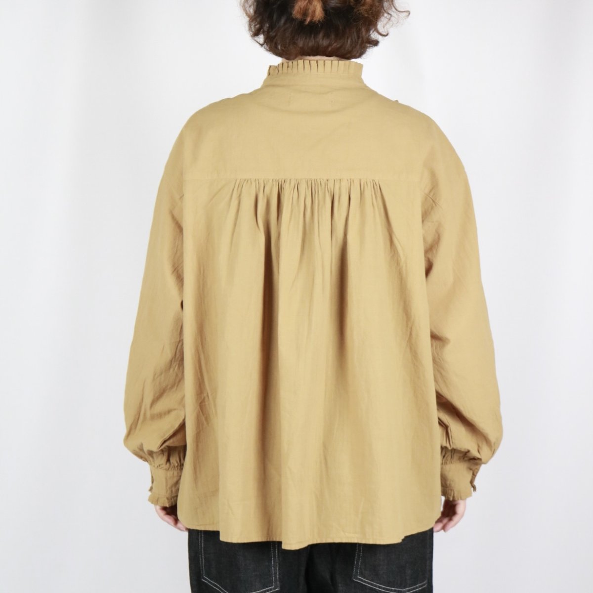 画像18: tumugu: ふわふわコットンタックフリルブラウス 2色 (18)