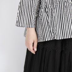 画像20: NARU  60ローンリップルチェック＆ストライプ ファッスンシャツ 2柄×2色 (20)