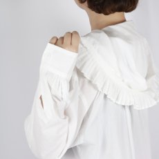 画像22: tumugu: ふわふわコットンフリルフードプルオーバー2色 (22)