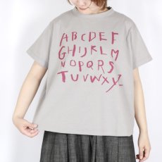 画像30: tumugu:ラフィ天竺 プリントTシャツ(アルファベット) 4色 (30)