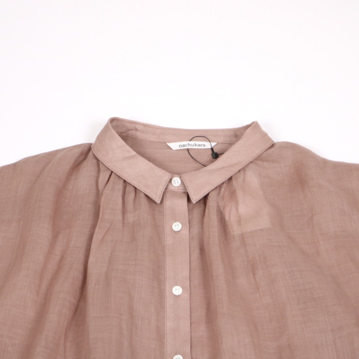 画像42: nachukara シアーリネンギャザーブラウス 4色 (42)