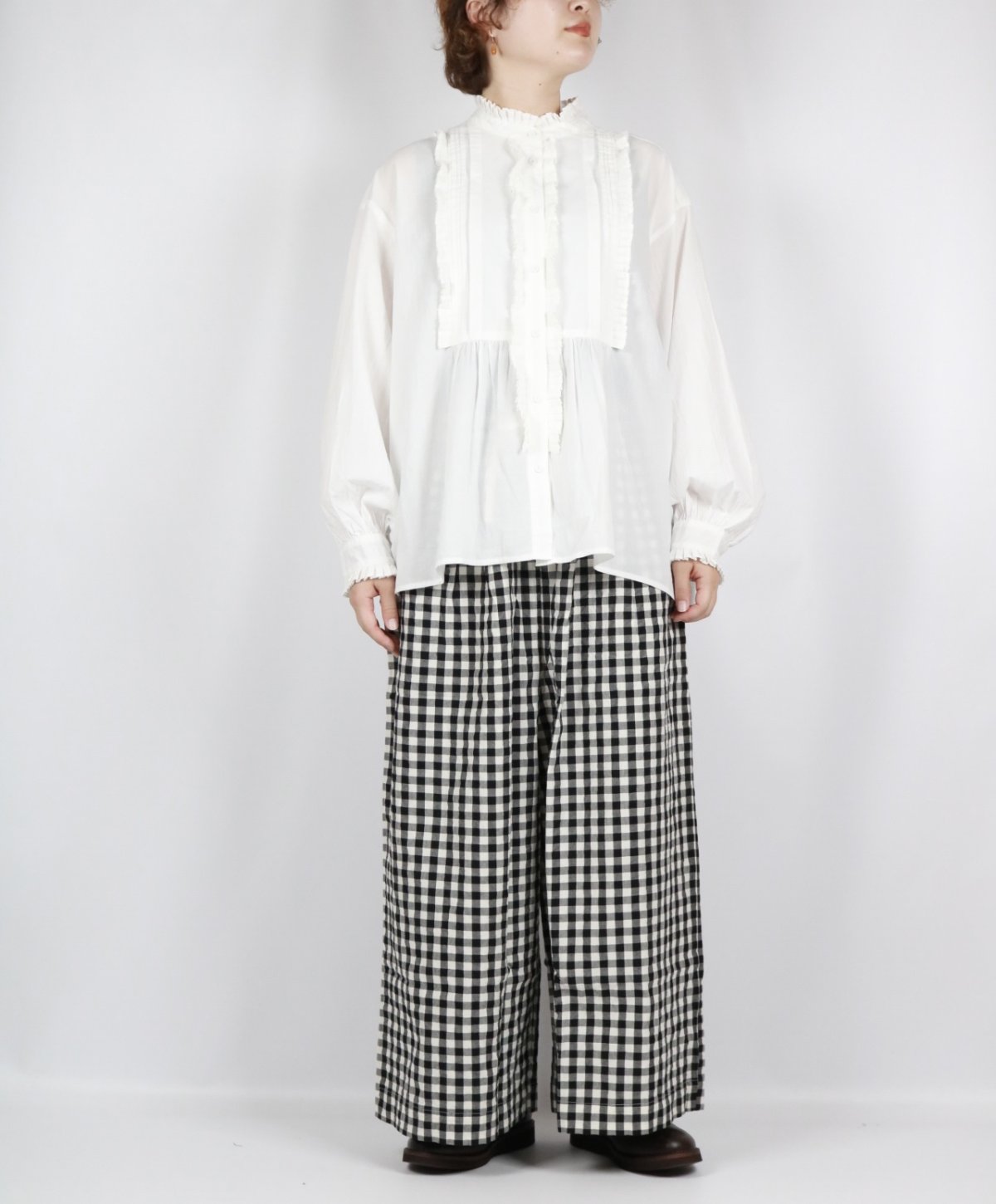 画像9: Gauze# ギンガム SIN ルーミーパンツ 2色 (9)