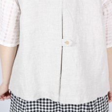 画像33: tukuroi   コットン リネン チャイナ釦 ベスト  2色 (33)