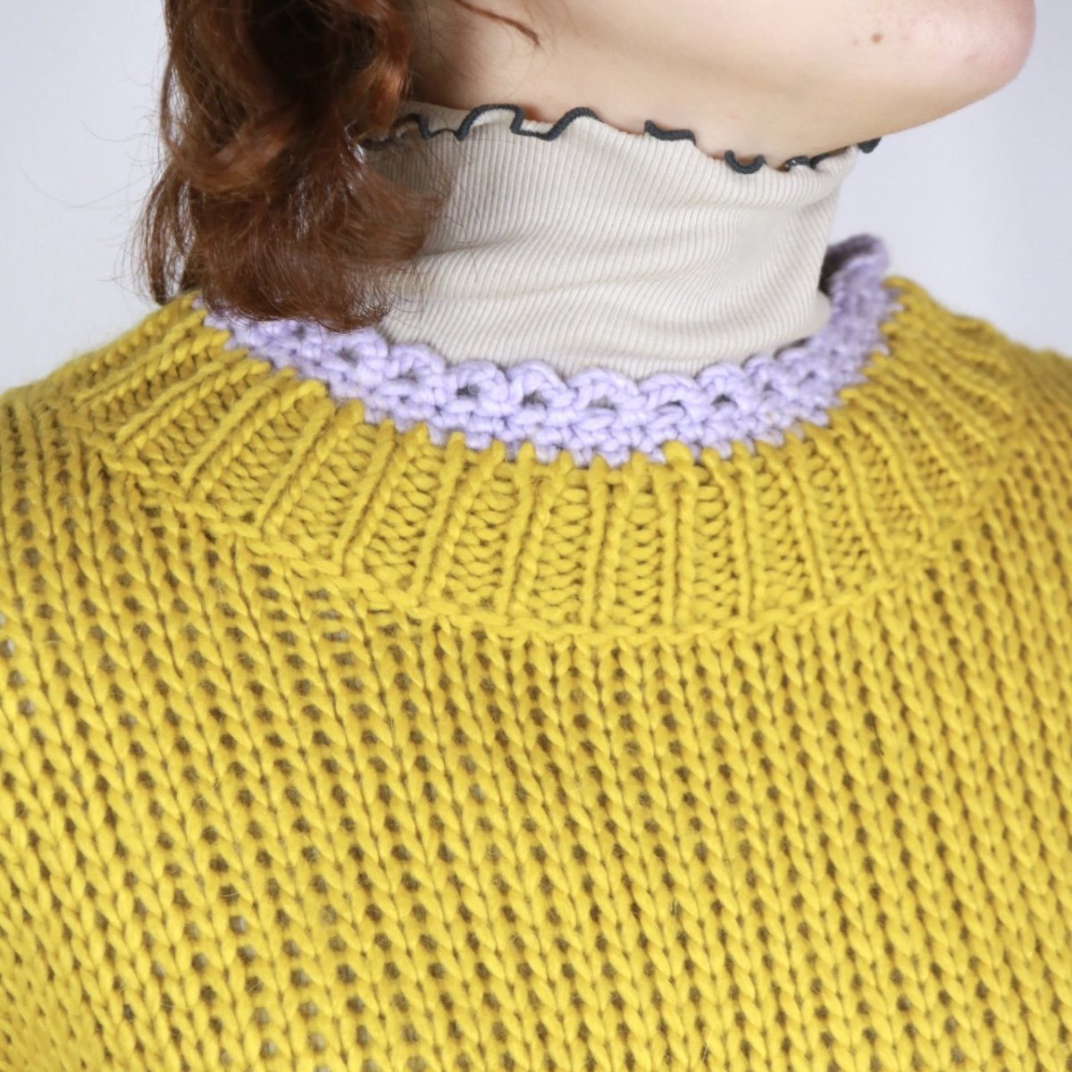 画像5: ROBE de PEAU JOU JOUボトルネックニット　3色 (5)