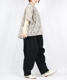画像6: SOIL  80s VOILE TWO TONE FLOWER PRINT GATHERED SMOCK (6)