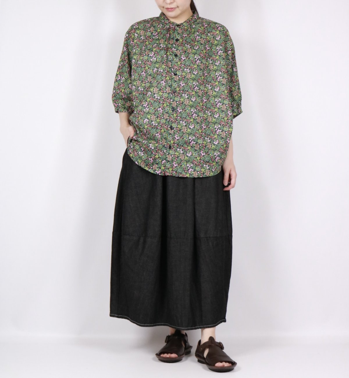 画像3: NARU 60ローンナイトガーデン　ターキーシャツ　 (3)