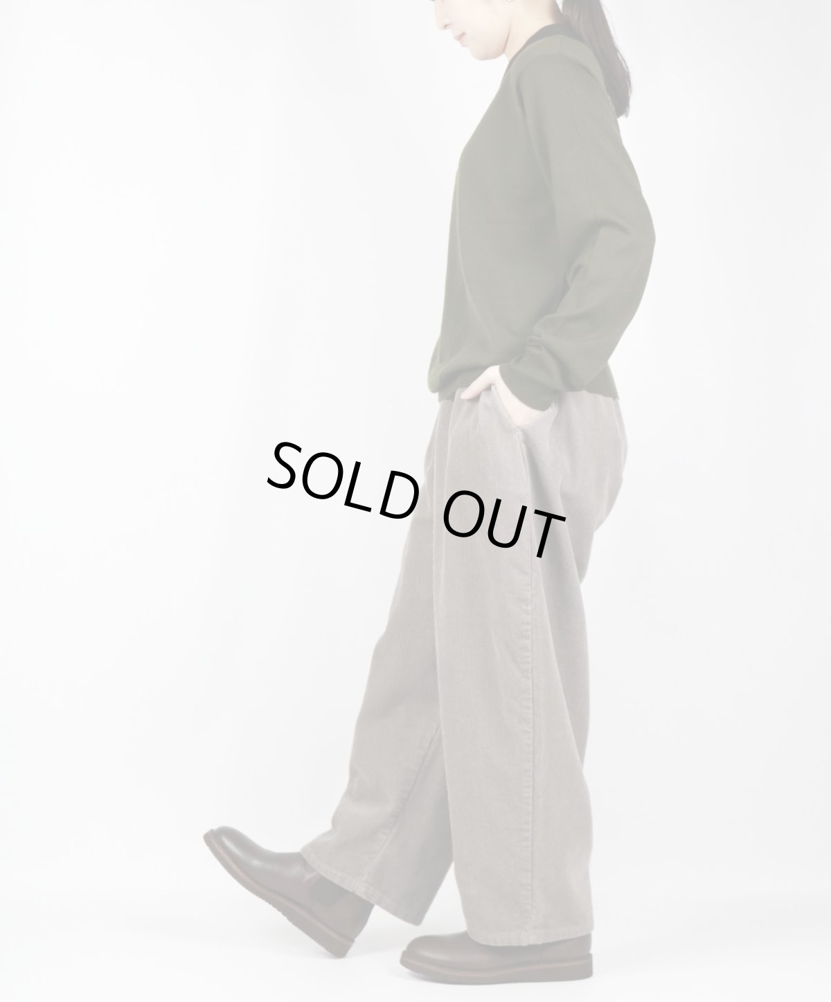 画像9: NARU   8Wコーデュロイエッグパンツ  2色 (9)