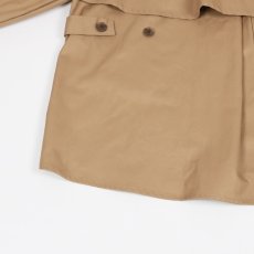 画像40: NARU 40/2コットンギャバ ショートトレンチコート　2色 (40)