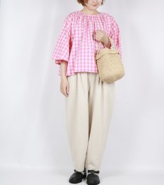 画像36: maison de soil　RAFFIA ONE HANDLE BARREL BAG　10色 (36)