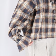 画像6: 【6月17日12:00までの期間限定販売】Nina Niina　check puff blouse　2色  (6)