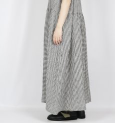 画像18: SOIL 60s LINEN CHECK OPEN COLLAR SHIRT DRESS 2サイズ (18)