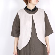 画像24: tumugu: リネンキャンバス 2wayベスト 3色 (24)