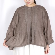 画像15: tumugu:  コットンリネン ボイルレース ブラウス  3色 (15)