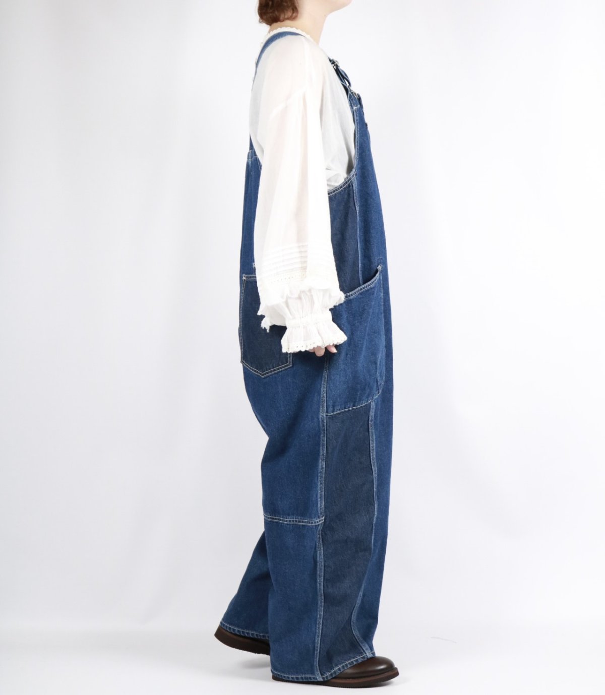 画像6: tumugu: 10ozデニムサロペット FADE BLUE (6)