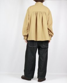 画像21: tumugu: ふわふわコットンタックフリルブラウス 2色 (21)