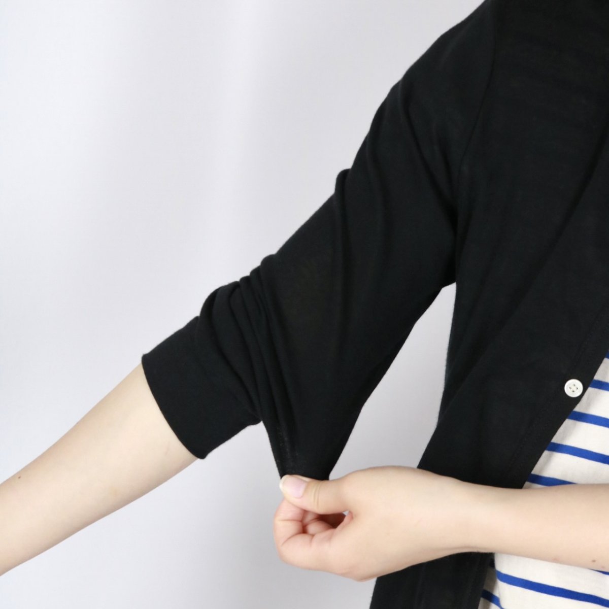 画像26: NARU ソフトフライスロングスリーブカーディガン 3色 (26)