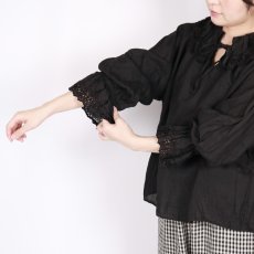 画像32: Gauze# ANTIQUE LACE FRILL 2WAY BLOUSE 2色 (32)