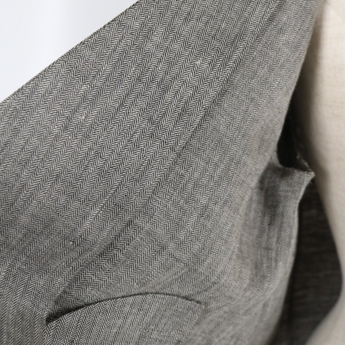 画像43: Michel Beaudouin リネンへリンボンジャケット 3色 (43)