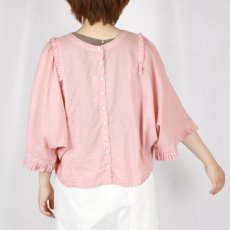 画像7: tukuroi 製品染め 綿麻平織 2WAY プリーツブラウス 4色 (7)