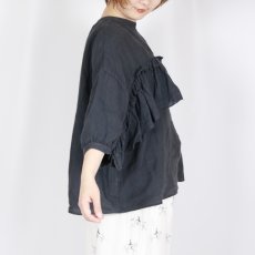 画像3: tumugu: 細番手リネン2wayブラウス 3色 (3)